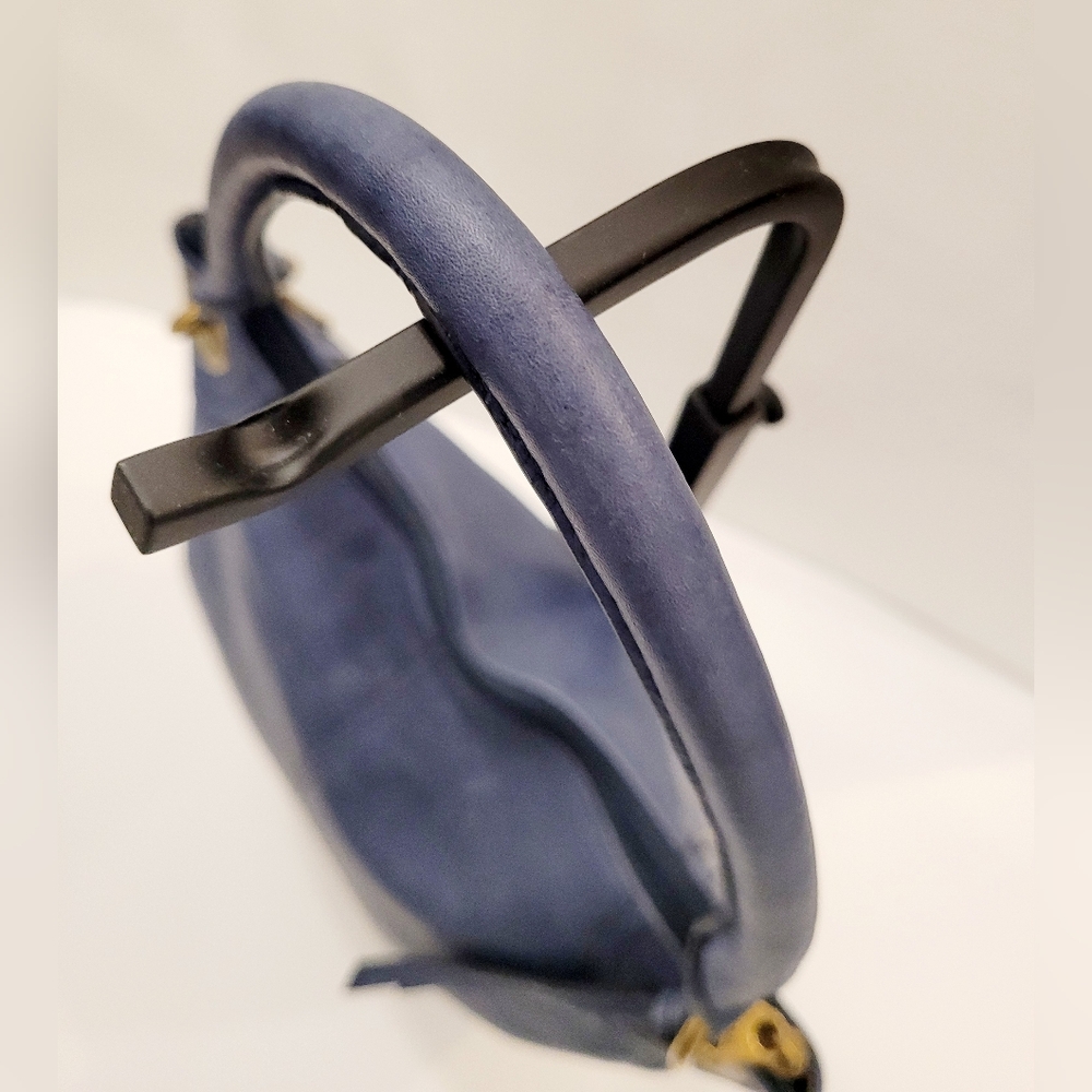 Fossil Slate Blue Leather Shoulder Bag - Picture 5 of 6